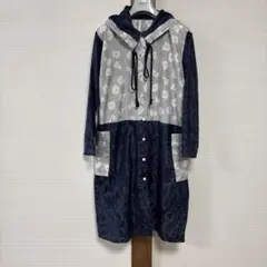 No.79 大島紬　手縫いリメイク春コート