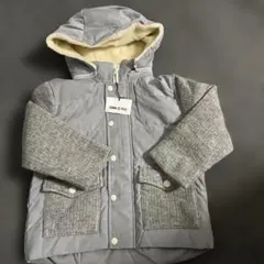 COMME CA FILLE グレー ダウンコート110cm