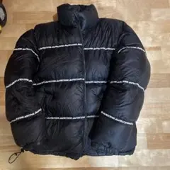 FIRST DOWN ブラック ダウンジャケット　リバーシブル極暖