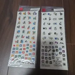 ディズニー　ステッカー　ラメ　アルファベット　シール☆　ナイトメア　ミッキー☆