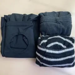 Mサイズ 無地とストライプのショートパンツ&爪先と踵開きレギンス