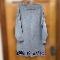 RODEO CROWNS オフショルダーセーター グレー