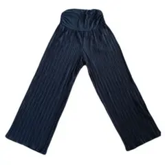 【美品】犬印本舗 fairy マタニティ プリーツパンツ ブラック M〜L