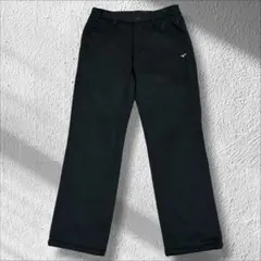 ♢ツアーステージ ゴルフパンツ 裏起毛 ストレート ブラック 防寒 秋冬　M