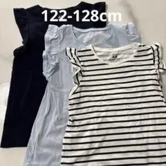 【3枚セット】H&M Tシャツ122-128㎝