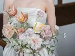 ウエディングブーケ 造花 アーティフィシャルフラワー lalan wedding