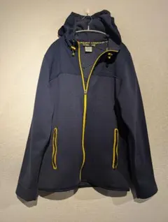 アンダーアーマー UA STORM 撥水 フルジップパーカー XL 紺 黄色