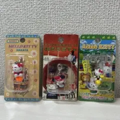 ハローキティ 博多 ストラップ 3点セット ご当地キティー バナナキティ 一風堂