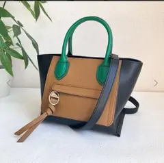 Longchanp メールボックス トリコロール 2wayショルダーバッグ