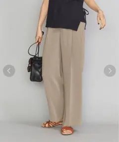 ジョーゼットタックワイドパンツ2