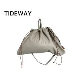 【美品】　TIDEWAY 巾着　レザー　ショルダーバッグ　ハンドバッグ　2wayのサムネイル
