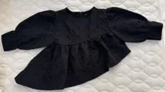 frankygrowブラック　アシンメトリーブラウスＳサイズ