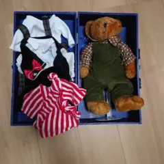 テディベア ぬいぐるみ 着せ替えセット トランク付き　トラベルベアーのサムネイル