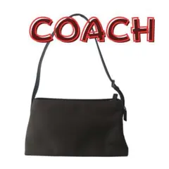 COACH コーチ ハンドバッグ ショルダー ナイロン ブラウン 肩掛け
