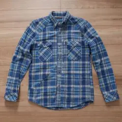 Blue Blueブルーブルー ヘビーネルシャツ 聖林公司 ハリラン 古着