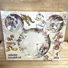 Disney ディズニーメラミンプレート4枚wセットのサムネイル