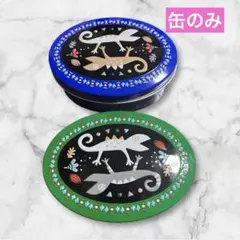 カルディ カカオの森トカゲ缶　2026年　2種類　小物入れ　バレンタインのサムネイル