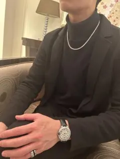 テニスネックレス シルバー ゴールド ジルコニア シルバー925 ハイクオリティ