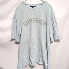 ケンダルアンドカイリー ロゴ Tシャツ クルーネック半袖 S 水色
