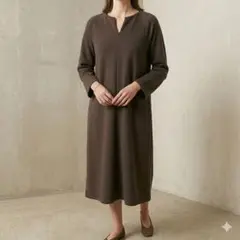 【新品未使用】ClassicalElf ブラウンワンピース ロング丈 サイズS