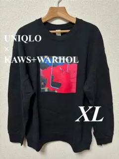 【UNIQLO】KAWS + WARHOL スウェットシャツ XL ブラック