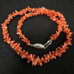 Y*U様 SILVER 赤珊瑚 コーラル アンティーク ネックレス 珊瑚 サンゴ