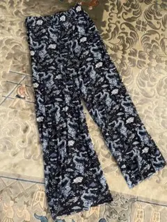 ヴィヴィアンタム パワーネット　ワイドパンツ ドラゴン柄 龍 Lサイズ 40 ヴィヴィアンタム パワーネット ワイドパンツ ドラゴン柄 龍 L