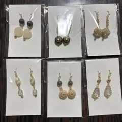 ピアス6点セット 多様なデザイン まとめ売り