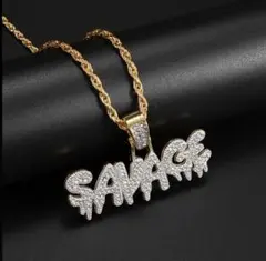 ネックレス SAVAGEヒップホップ スタイル アクセサリー 海外 おしゃれのサムネイル