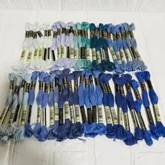 DMC 25番刺繍糸 50本セット ブルー〜パープル系