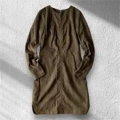 【ディバイデッド】ワンピース バックファスナー サイドスリット ひざ丈 34