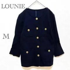 ルーニィ LOUNIE ジャケット 【M】黒 金ボタン コットン 日本製生地使用