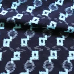 №265　古布　ハギレ　*藍染　木綿　絣　はぎれ*　34×135cm