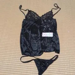 ブラック ネグリジェ・ランジェリーセット FREE SIZE