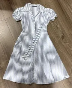 ♥️新品タグ付きバーバリーロンドン シャツワンピース ブルー - メルカリ