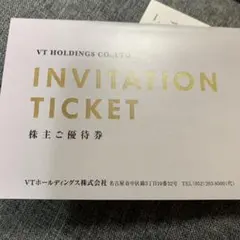 VT HOLDINGS 株主ご優待券 40,000円分