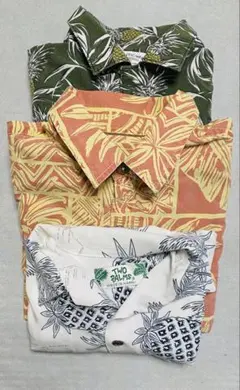 TWO PALMS メンズアロハシャツ 3点　男女兼用オッケー