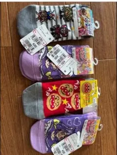 キッズ靴下 4足セット アニメデザイン15～20cm