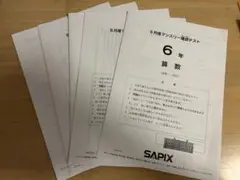サピックス　2024年　6年 5月度マンスリー確認テスト