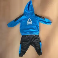 Reebok フード付きジャージセット 青のサムネイル