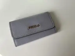 FURLA ブルーグレー レザー キーケース