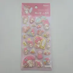 韓国限定 正規品 サンリオ マシュマロシール マイメロディ ぷっくりシール