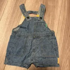 BREEZE デニムショートオーバーオール 80