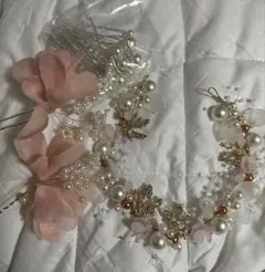 エレガントな花のヘアアクセサリー 成人式