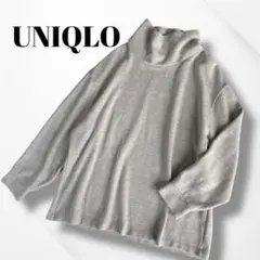 UNIQLO/ユニクロ/トップス/ソフトニットフリースリブハイネックTシャツ