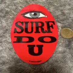 80sSURF DO U ステッカー 楕円形