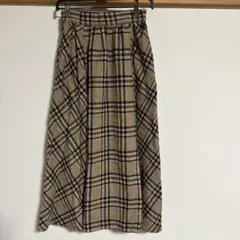 teraw チェック柄 ロングスカート M しまむら