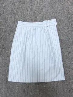 MISCH MASCH ストライプタイトスカート ホワイト
