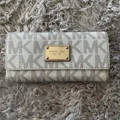 MICHAEL KORS ホワイト系 長財布