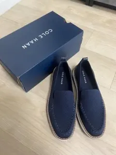 COLE HAAN ZEROGRAND ネイビー ネイビー ニットローファー
